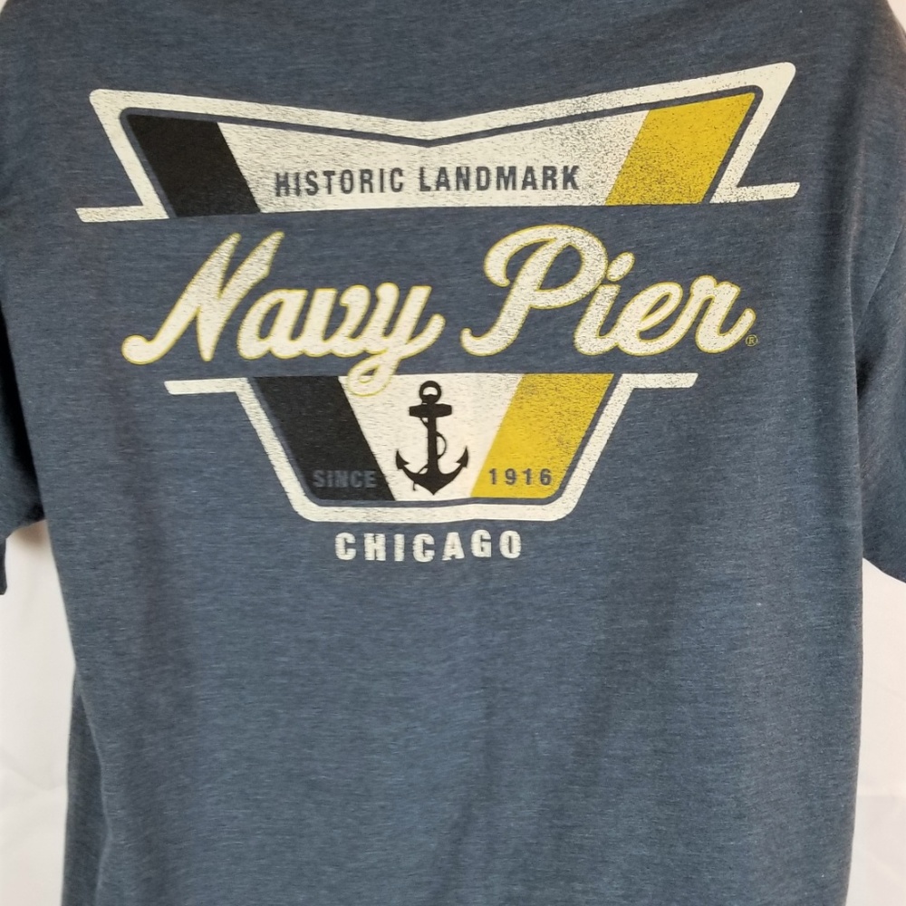 Navy Pier Chicago Landmark Mens Tee NWT Size L